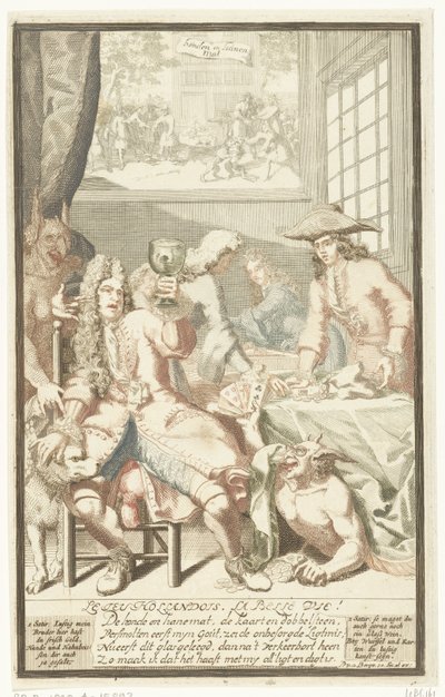 Gra karciana autorstwa Pieter van den Berge