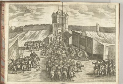 Wejście arcyksięcia Ernsta do bramy miejskiej Brukseli, 1594 autorstwa Pieter van der Borcht (I) (attributed to)