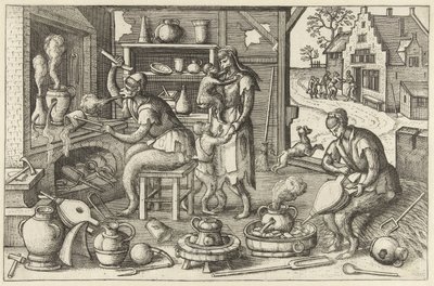 Alchemik Apenspel (tytuł serii) autorstwa Pieter van der Borcht (I)
