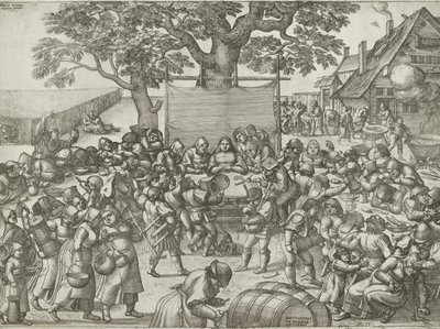 Ślub rolnika autorstwa Pieter van der Borcht (I)