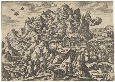 Montserrat, miejsce pielgrzymek Matki Boskiej. autorstwa Pieter van der Borcht (I)