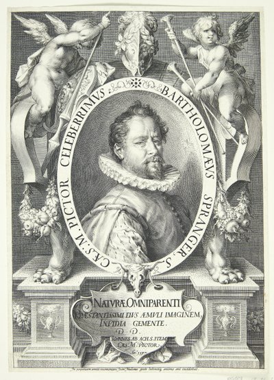 Bóg ukazuje się Abrahamowi w postaci anioła, a Abraham odchodzi autorstwa Pieter van der Borcht