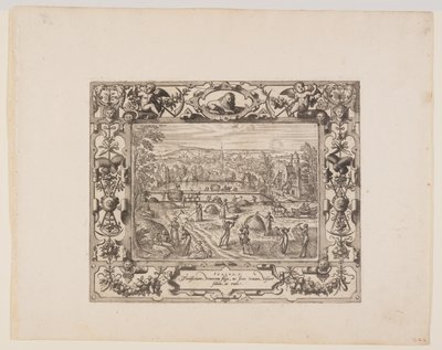Lipiec, od The Twelve Months autorstwa Pieter van der Borcht