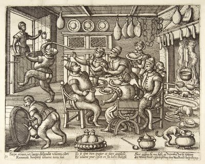 Gruba Kuchnia, wyd. ok. 1585 r autorstwa Pieter van der Borcht
