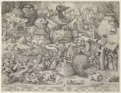 Duma Superbia (tytuł na obiekcie) Siedem grzechów głównych (tytuł serii) autorstwa Pieter van der Heyden