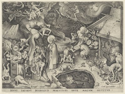 Jakub Większy spotyka maga Hermogenesa Tale of the Magician Hermogenes (tytuł serii) autorstwa Pieter van der Heyden