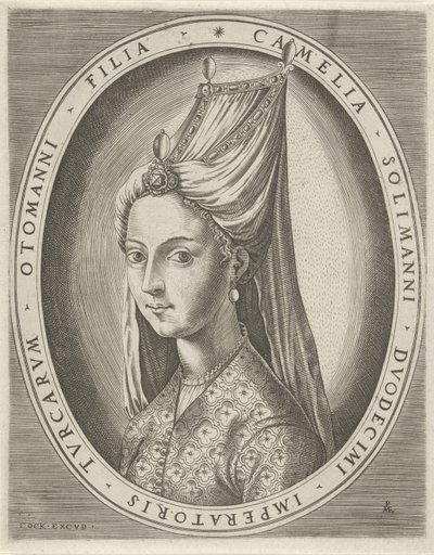 Portret Amalii, córki Sulejmana I Wielkiego Portrety władców (tytuł serii) autorstwa Pieter van der Heyden