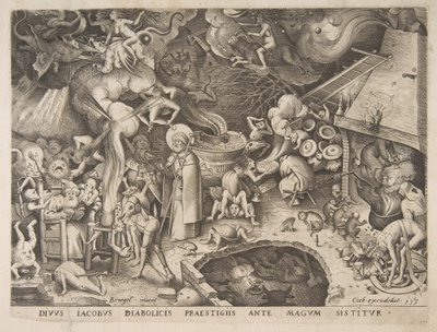 Św. Jakub i czarodziej Hermogenes, 1565. autorstwa Pieter van der Heyden