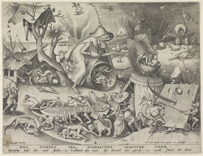 gniew Ira (tytuł na obiekcie) Siedem grzechów głównych (tytuł serii) autorstwa Pieter van der Heyden