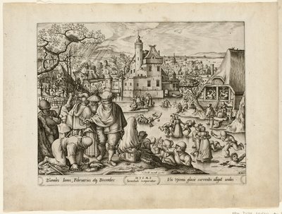 Zima, z „Czterech pór roku” autorstwa Pieter van der Heyden