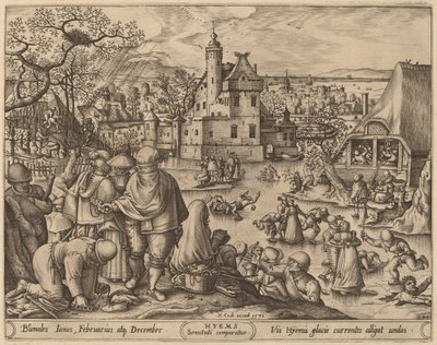 Zima autorstwa Pieter van der Heyden after Hans Bol