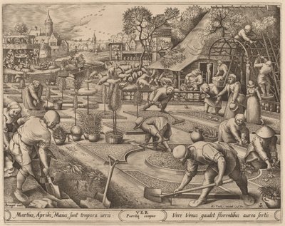 Wiosna autorstwa Pieter van der Heyden after Pieter Bruegel the Elder