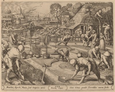Wiosna autorstwa Pieter van der Heyden after Pieter Bruegel the Elder