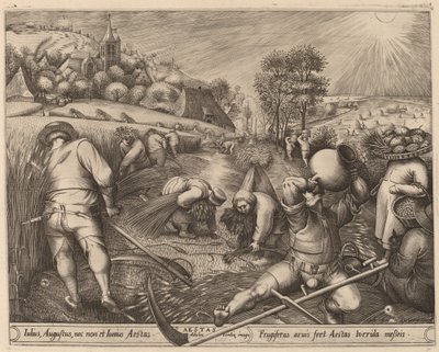 Lato autorstwa Pieter van der Heyden after Pieter Bruegel the Elder