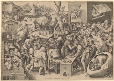 Czarownica z Malleghem autorstwa Pieter van der Heyden after Pieter Bruegel the Elder