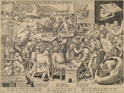 Czarownica z Malleghem autorstwa Pieter van der Heyden after Pieter Bruegel the Elder