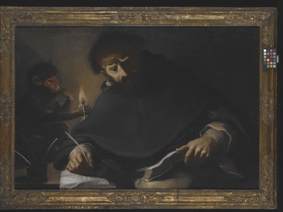 Św. Dominik i diabeł (olej na płótnie) autorstwa Pietro (1605 78) Della Vecchia