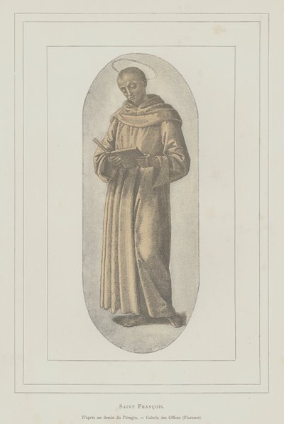 Św. Franciszek z Asyżu (lito) autorstwa Pietro (after) Perugino