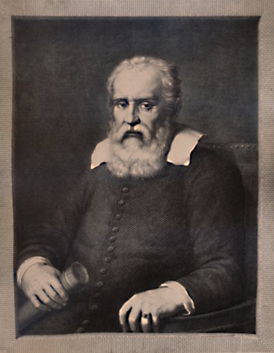 Galileo Galilei, włoski naukowiec, koniec XVIII lub początek XIX wieku 1894 autorstwa Pietro Antonio Leone Bettelini