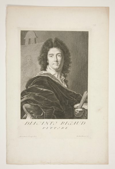 Portret Hiacynty Rigaud autorstwa Pietro Antonio Pazzi