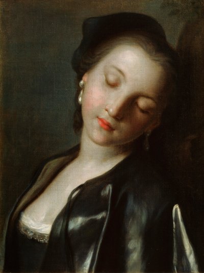 Śpiąca młoda kobieta, połowa XVIII wieku autorstwa Pietro Antonio Rotari