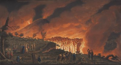 Tablica XXXVIII z Campi Phlegraei: Obserwacje wulkanów dwóch Sycylii autorstwa Williama Hamiltona, 1776 (wc na papierze) autorstwa Pietro Fabris