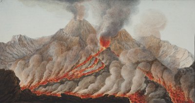 Tablica X z Campi Phlegraei: Obserwacje wulkanów dwóch Sycylii autorstwa Williama Hamiltona, 1776 (wc na papierze) autorstwa Pietro Fabris