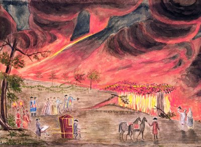 Sir William Hamilton (1730-1803) Badanie erupcji Wezuwiusza w 1771 r. autorstwa Pietro Fabris