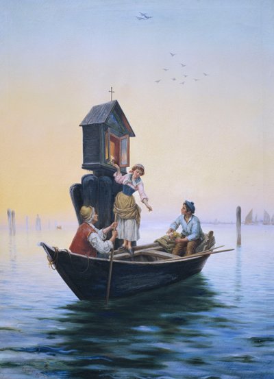 Uczestnictwo w sanktuarium weneckim, autorstwa Pietro Gabrini