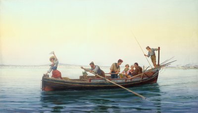 W drodze do domu, Zatoka Neapolitańska autorstwa Pietro Gabrini