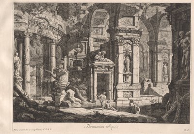 Pozostałości łaźni autorstwa Pietro Gaspari
