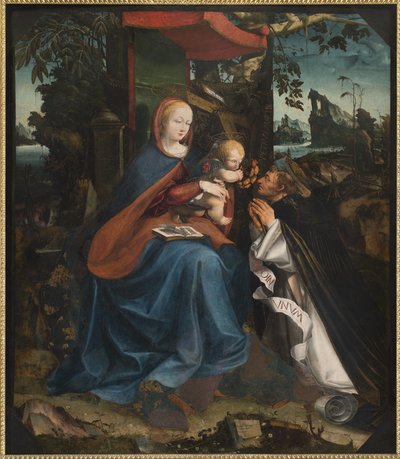 Madonna z Dzieciątkiem i św. Piotr Męczennik, 1525 autorstwa Pietro Grammorseo