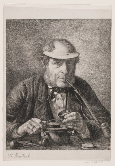 Portret ojca artysty, medalisty F.C. Crohna autorstwa Pietro Købke Krohn