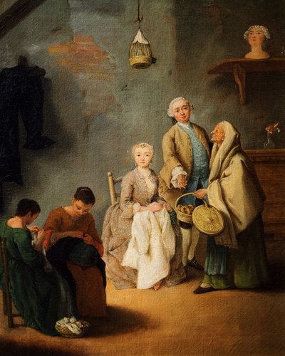 Warsztat hafciarski, Pietro Longhi (1701-1785) autorstwa Pietro Longhi