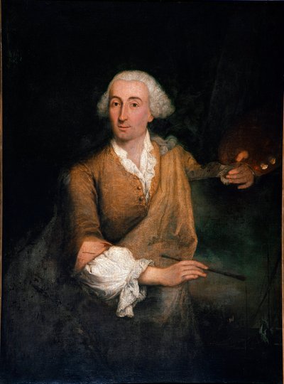 Portret malarza Francesco Guardi (1712-1793) w wieku 52 lat Obraz Pietro Longhi (1702-1785) 1764 Nd. 132x100 cm Wenecja, Ca 