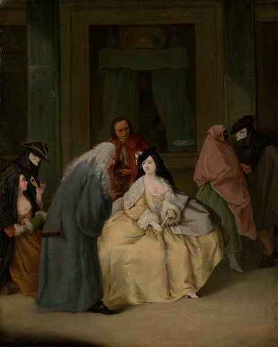 Spotkanie, 1746. autorstwa Pietro Longhi
