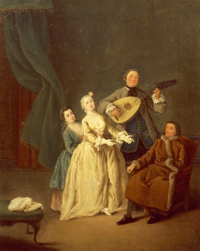 Koncert lub rodzina na koncercie autorstwa Pietro Longhi