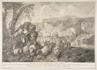 Wyjazd Pasterza Dawida z Domu Ojca Partenza di David pastore..., 1743-63. autorstwa Pietro Monaco
