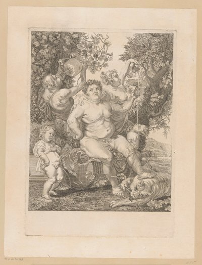 Bachus na beczce wina autorstwa Pietro Peiroleri