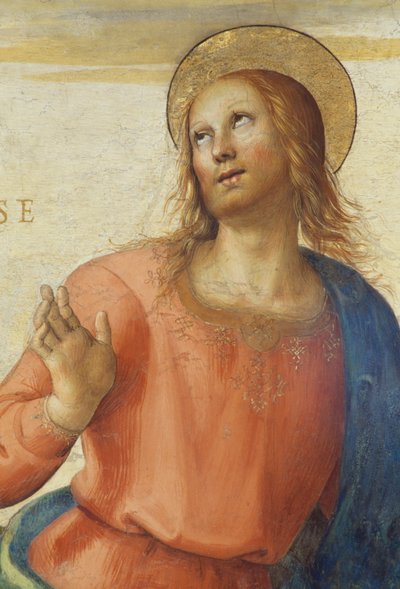 1496-1500, autorstwa Perugino (około 1450-1523), fresk, Sala Audiencyjna, Collegio del Cambio (Kolegium Zmian), Pałac Przeorów, Perugia, Umbria, Włochy autorstwa Pietro Perugino