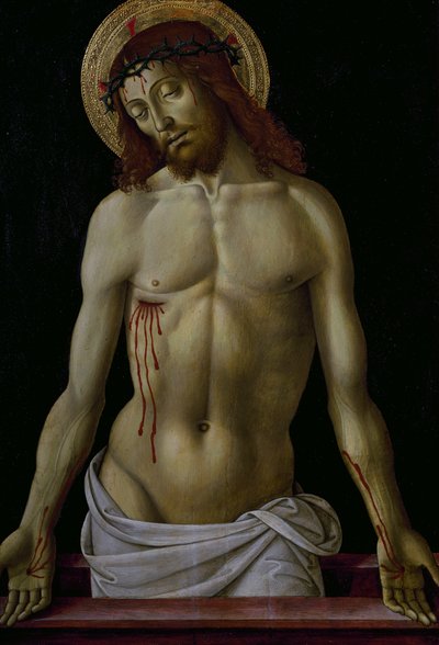 Chrystus w Piecie, by Perugino (1450 ca-1523), olej na desce, cm 525x365 autorstwa Pietro Perugino