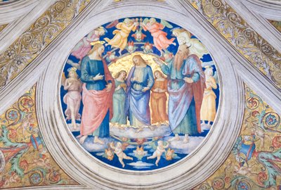 Chrystus kuszony przez diabła autorstwa Pietro Perugino