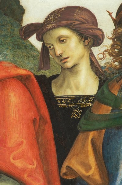 Jeremiasz, fragment od Ojca Świętego z prorokami i sybillami autorstwa Pietro Perugino