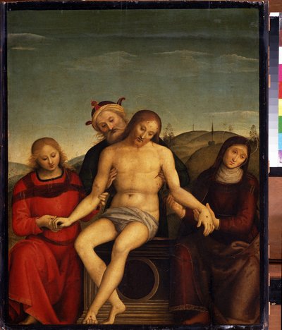 Współczucie. Peinture de Pietro autorstwa Cristoforo Vannucci dit Le Perugin (Il Perugino autorstwa Pietro Perugino