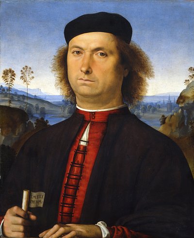 Portret Francesco delle Opere, 1494 autorstwa Pietro Perugino