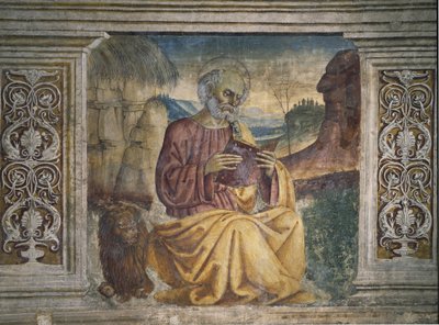 Święty Marek (fresk) autorstwa Pietro Perugino