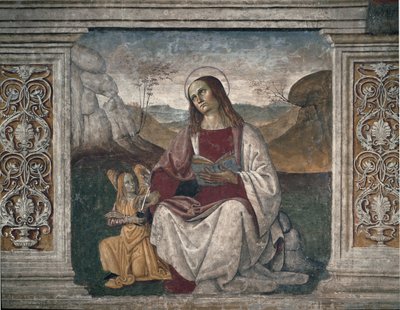 Św. Mateusz Ewangelista (Fresco autorstwa Pietro Perugino