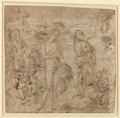 Chrzest Chrystusa autorstwa Pietro Perugino