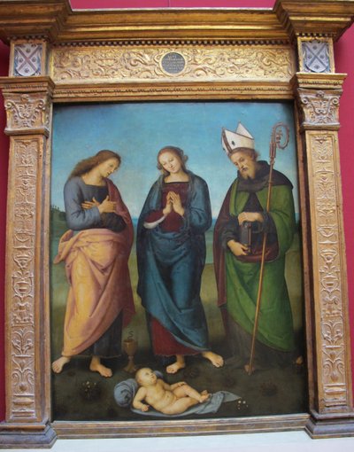 Adoracja Dzieciątka autorstwa Pietro Perugino