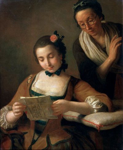 „Czytanie”, c1727-1760 autorstwa Pietro Antonio Rotari